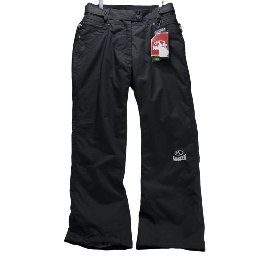 Marker LOGIX SERIES Ski Snow Pants Black Mid Rise Seam Sealed Insulated Womens 1 - Picture 3 of 11